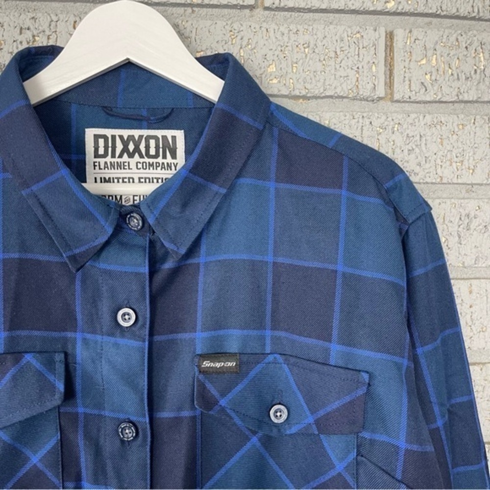 Dixxon Limited Edition Form and Function Snap-On Blue Flannel Womens Size XL
